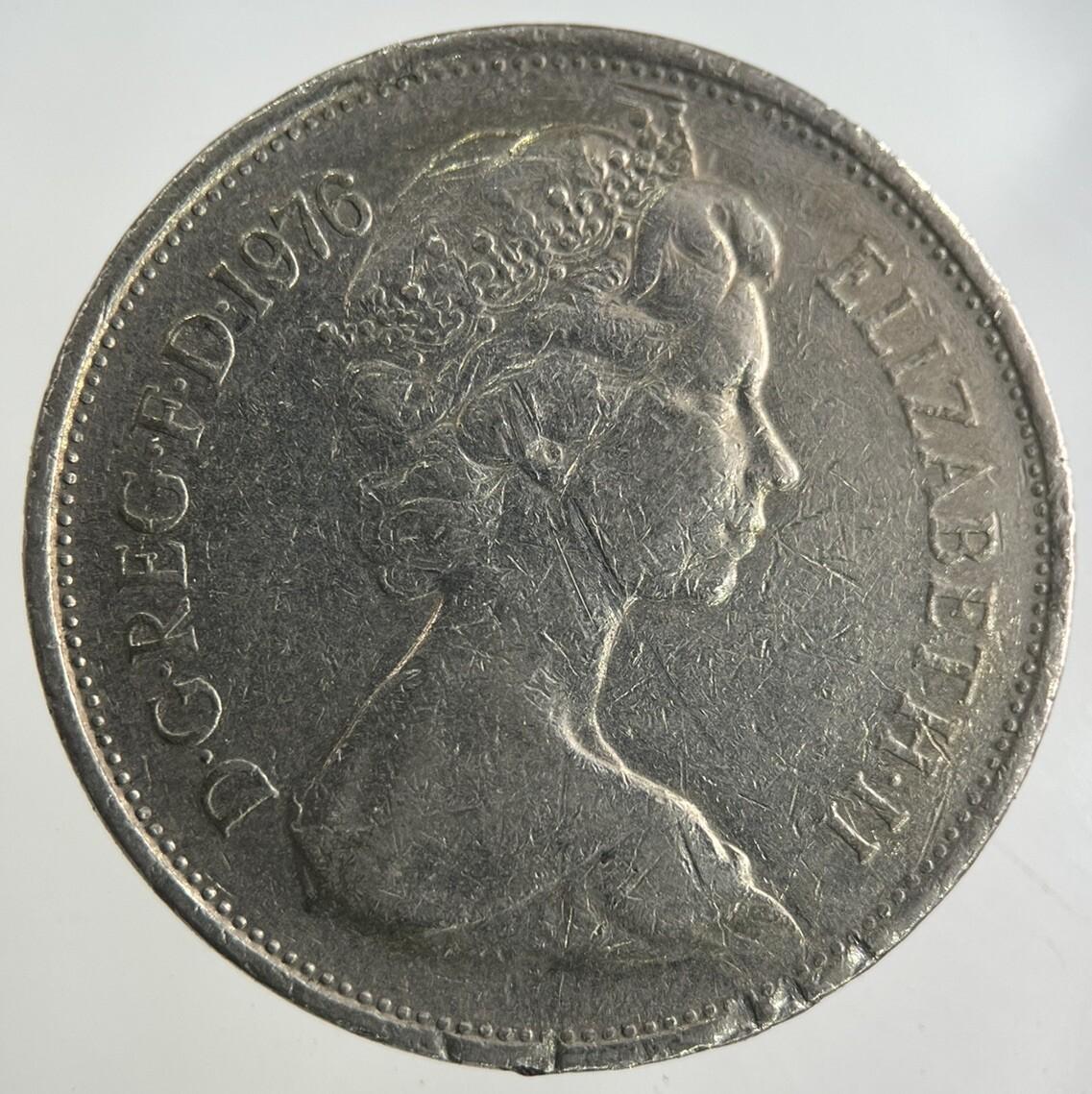 1976 Elizabeth II 2nd 10p Ten-Pence Coin | Fine Collectable Grade