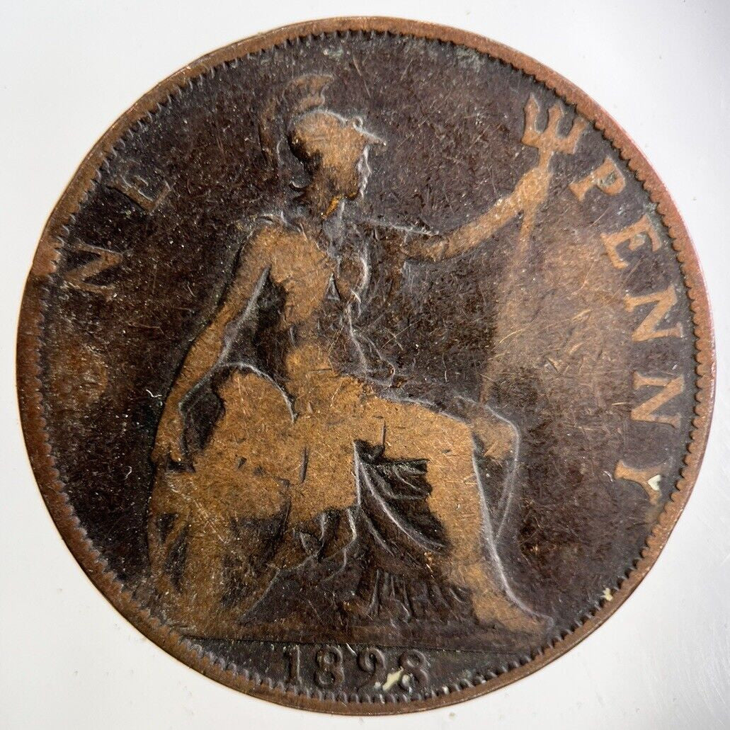 1898 Victoria One Penny Coin | Collectable Grade