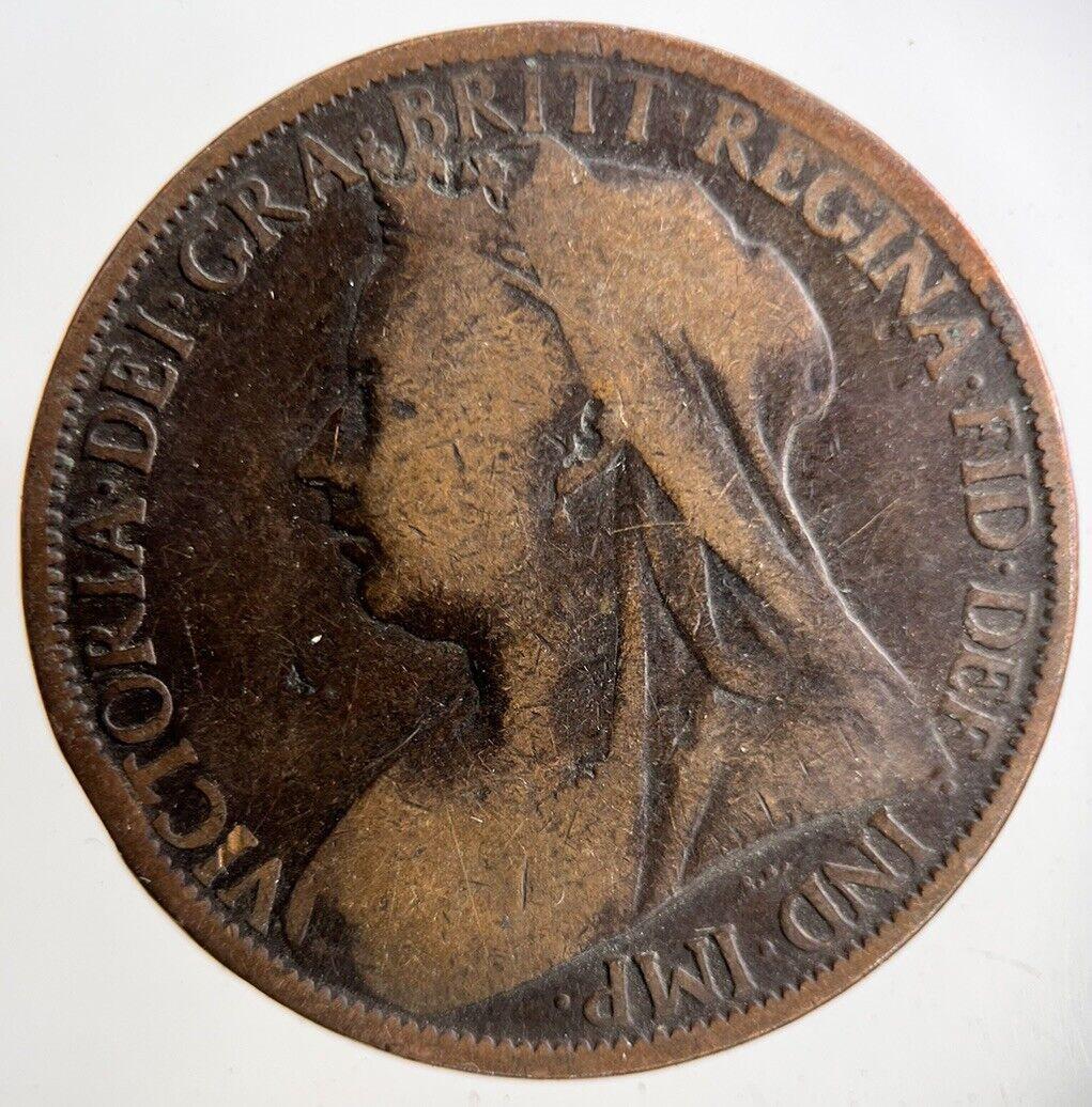 1898 Victoria One Penny Coin | Collectable Grade