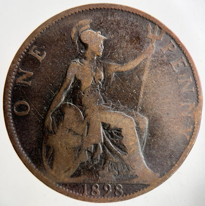 1898 Victoria One Penny Coin | Collectable Grade