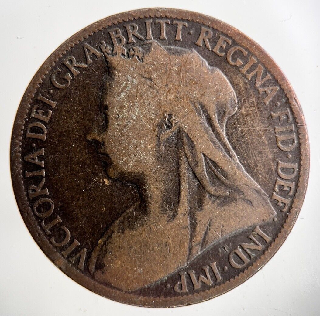 1898 Victoria One Penny Coin | Collectable Grade