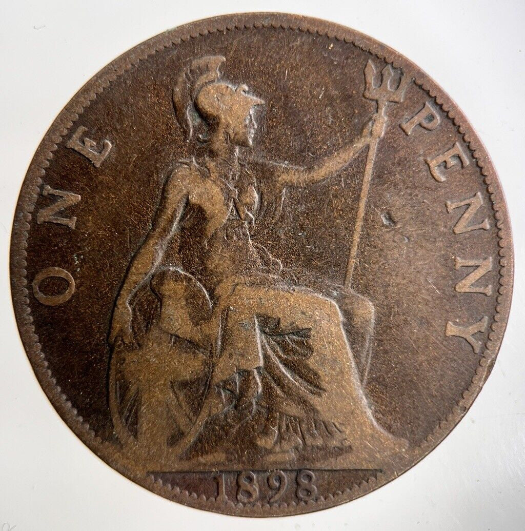1898 Victoria One Penny Coin | Collectable Grade