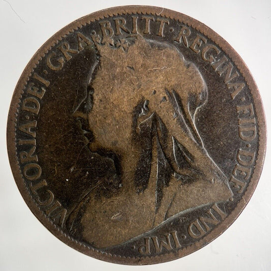 1898 Victoria One Penny Coin | Collectable Grade
