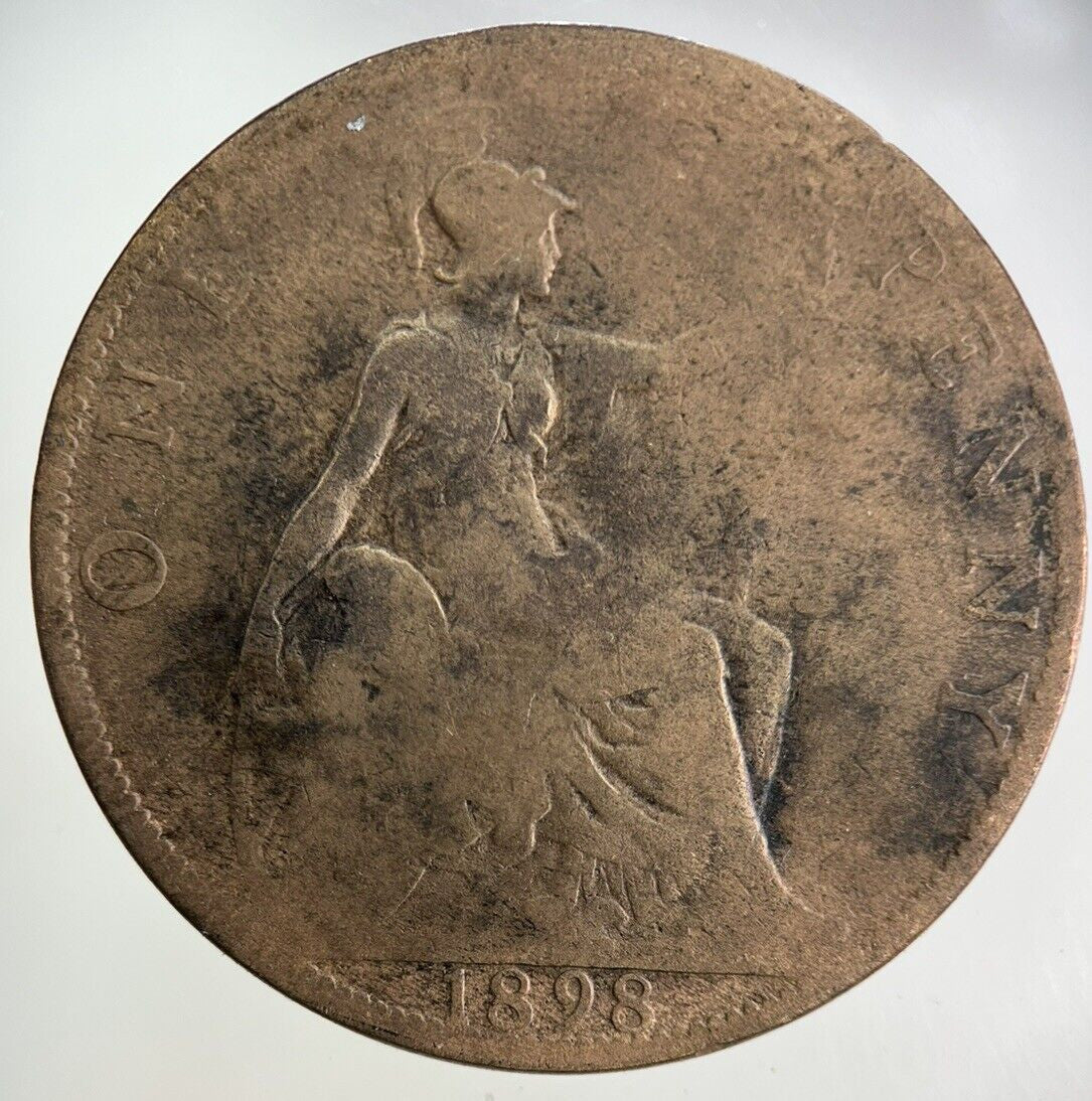 1898 Victoria One Penny Coin | Collectable Grade