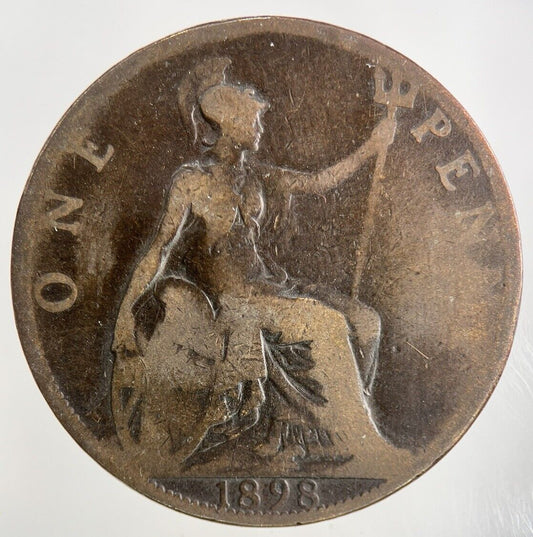 1898 Victoria One Penny Coin | Collectable Grade