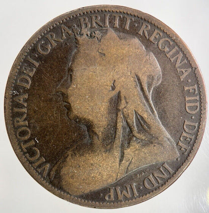1898 Victoria One Penny Coin | Collectable Grade