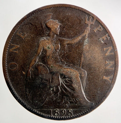 1898 Victoria One Penny Coin | Collectable Grade
