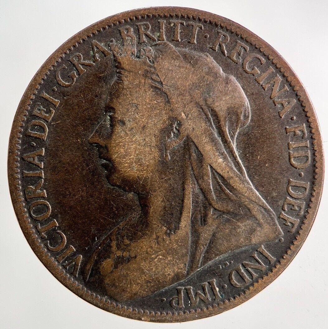 1898 Victoria One Penny Coin | Collectable Grade