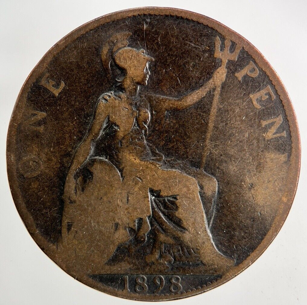 1898 Victoria One Penny Coin | Collectable Grade