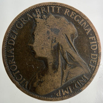 1898 Victoria One Penny Coin | Collectable Grade
