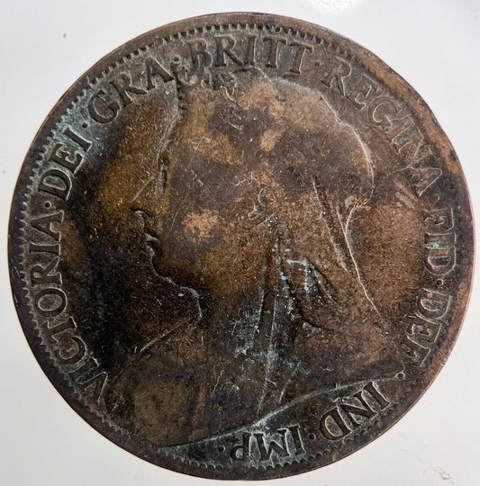 1898 Victoria One Penny Coin | Collectable Grade