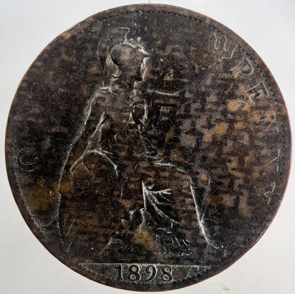 1898 Victoria One Penny Coin | Collectable Grade