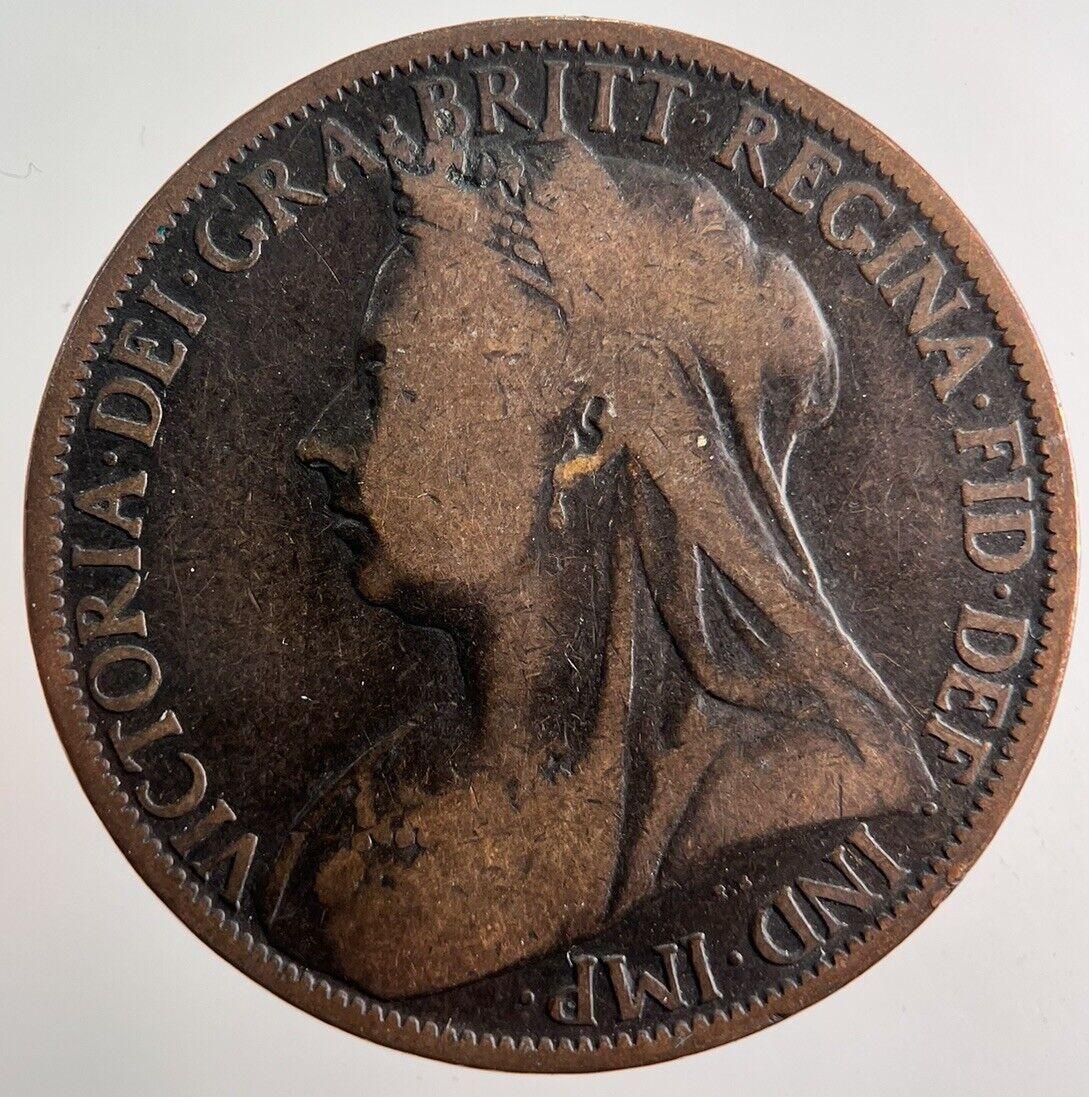 1898 Victoria One Penny Coin | Collectable Grade