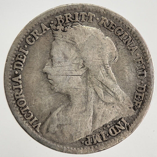 1898 Victoria Threepence Silver Coin | Collectable Grade | a8327