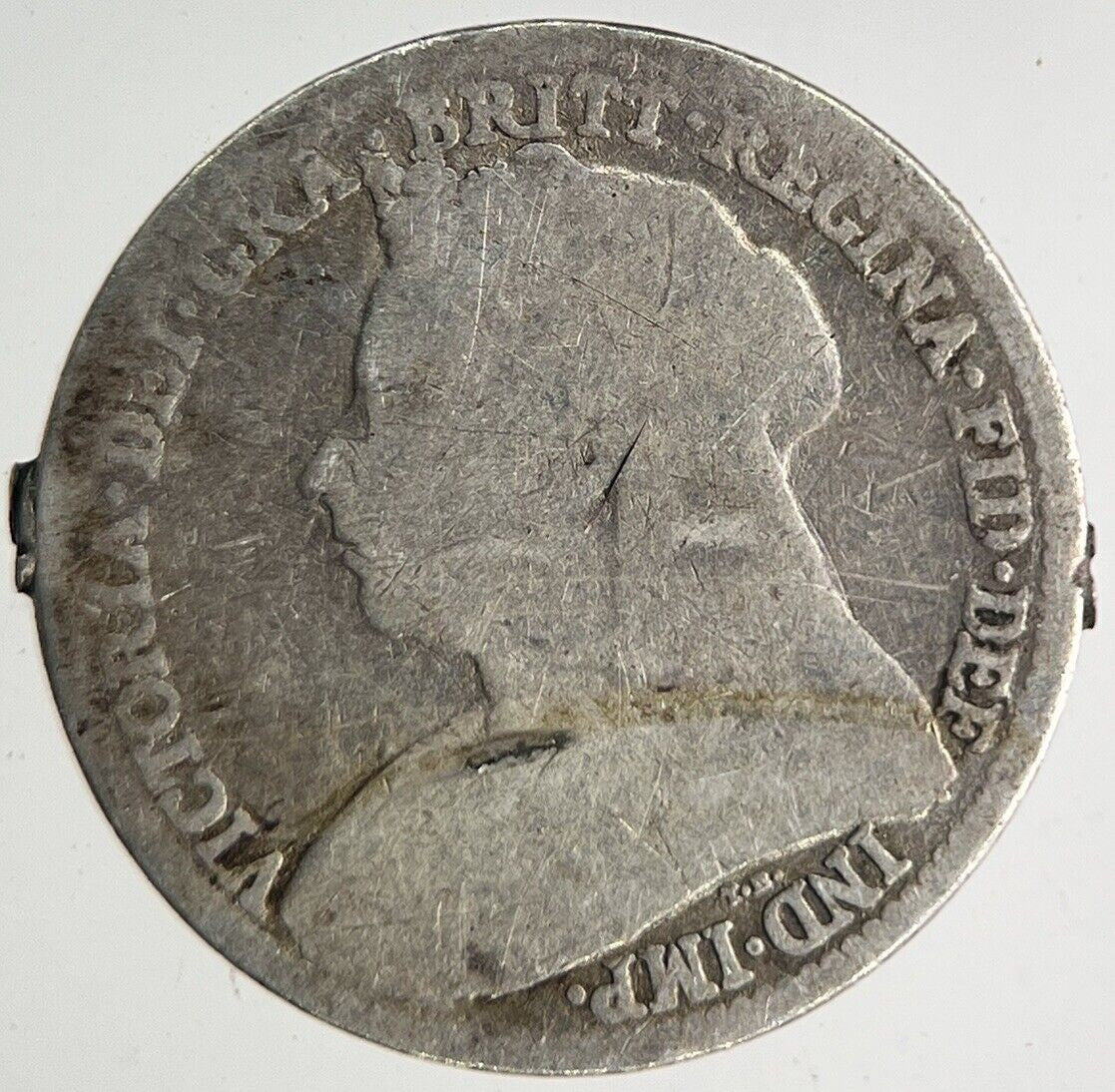 1898 Victoria Threepence Silver Coin | Fair Grade