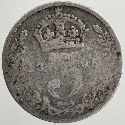 1898 Victoria Threepence Silver Coin | Collectable Grade | a5572