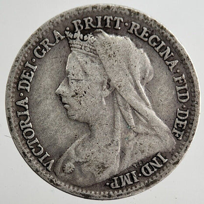 1898 Victoria Threepence Silver Coin | Fine Collectable Grade | a8189