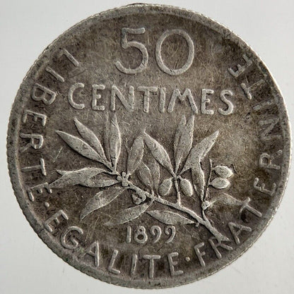 1899 France 50 Centimes Silver Coin | Collectable Grade