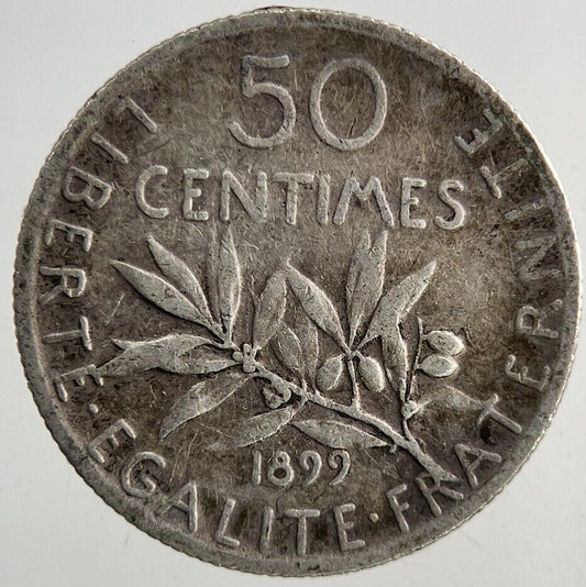 1899 France 50 Centimes Silver Coin | Collectable Grade