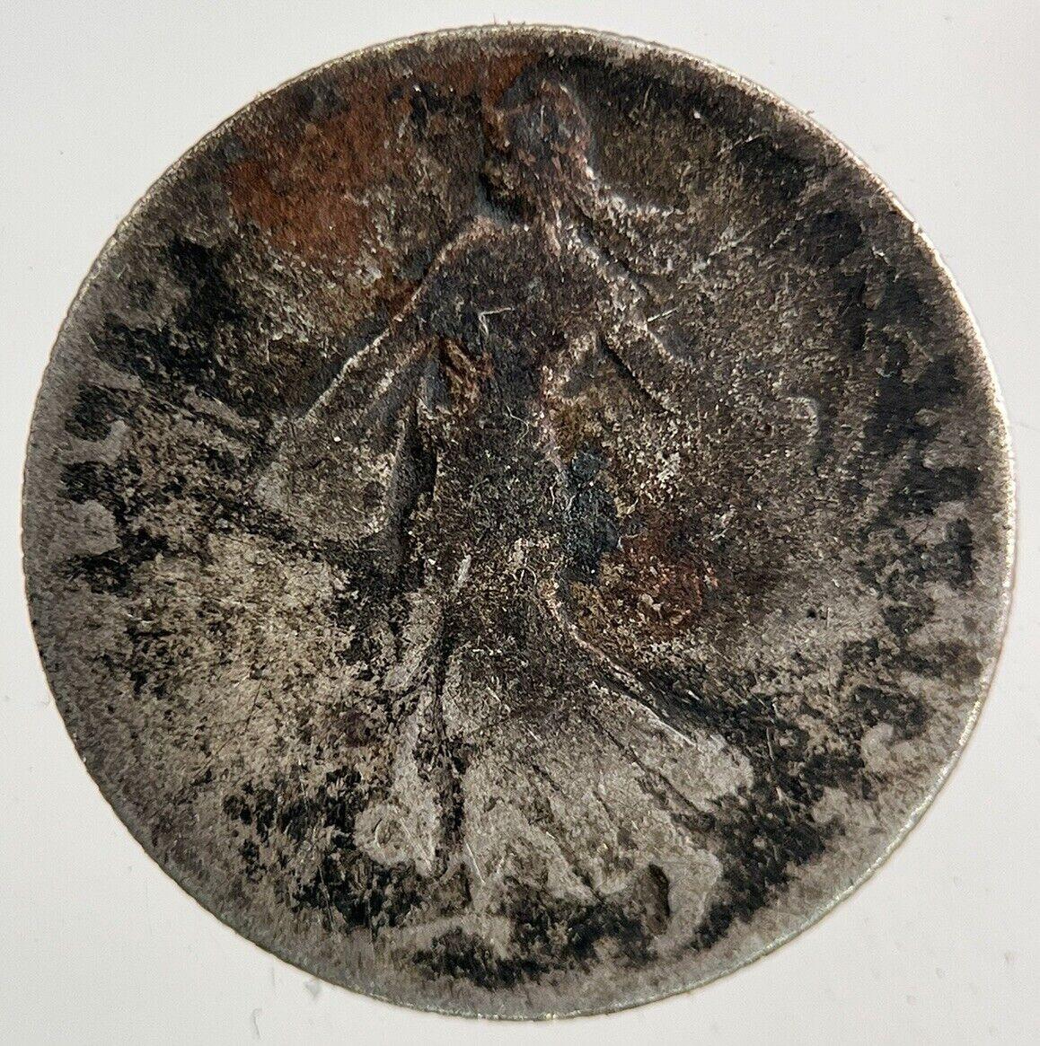 1899 France 50 Centimes Silver Coin | Fair Grade