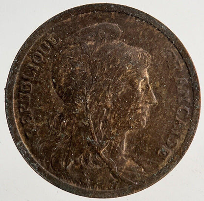 1899 France Un 1 Centime Coin | Fine Collectable Grade