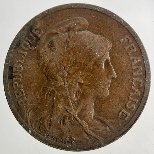 1899 France 5 Cinq Centimes Coin | Fine Collectable Grade