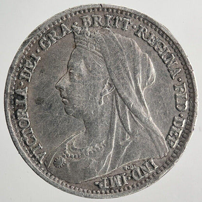 1898 Victoria Threepence Silver Coin | Very High Grade | a9706