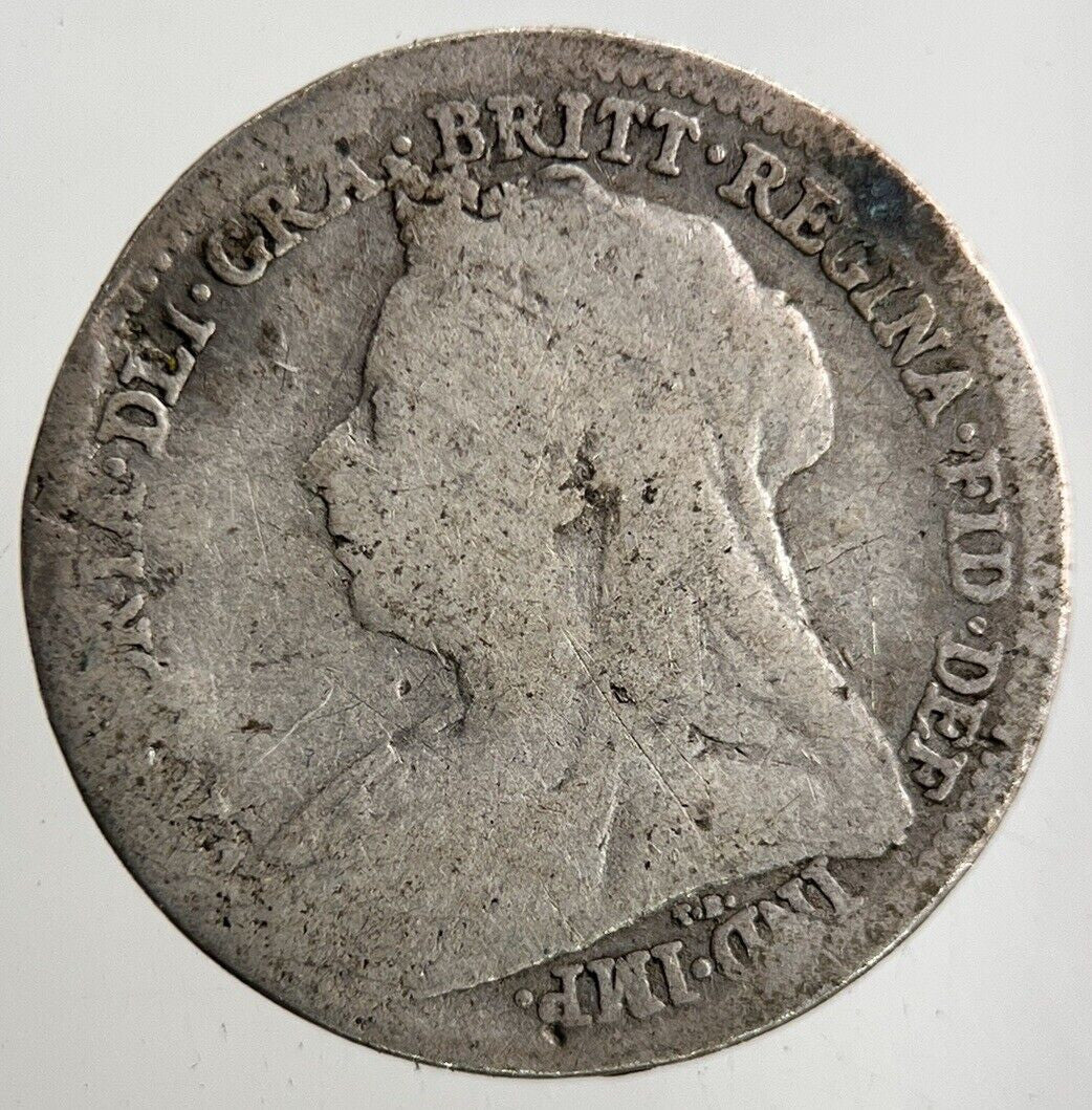 1898 Victoria Threepence Silver Coin | Fair Grade