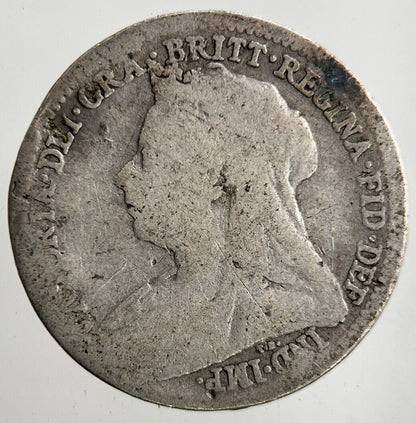 1898 Victoria Threepence Silver Coin | Fair Grade