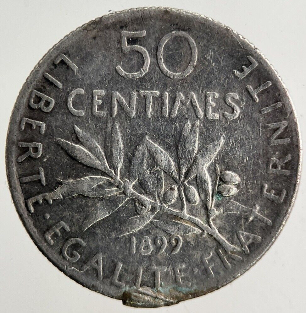 1899 France 50 Centimes Silver Coin | Collectable Grade