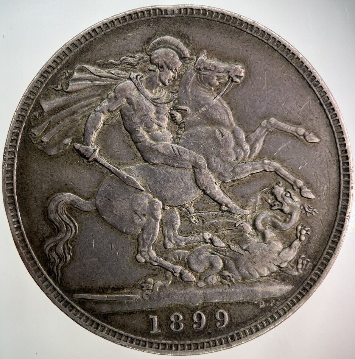 1899 LXII Victoria One Crown Silver Coin | Very High Grade