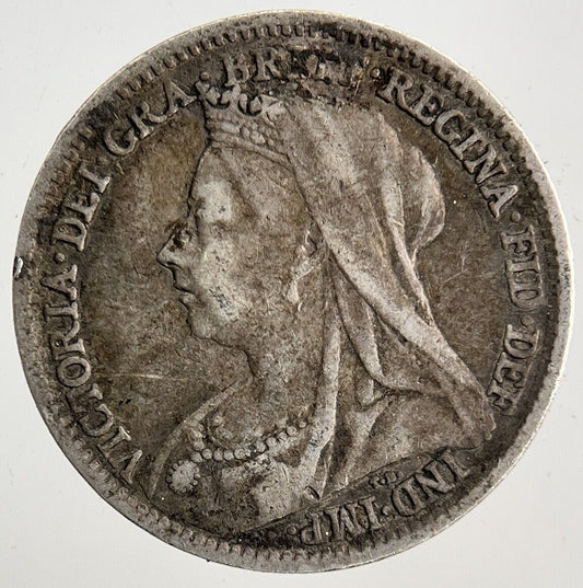 1898 Victoria Threepence Silver Coin | Fine Collectable Grade