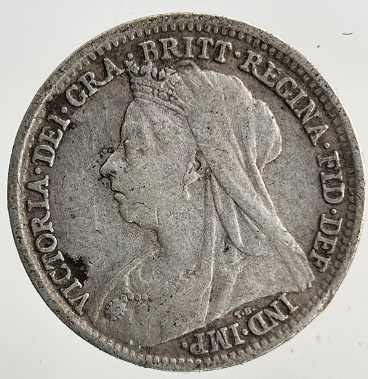1898 Victoria Threepence Silver Coin | Fine Collectable Grade