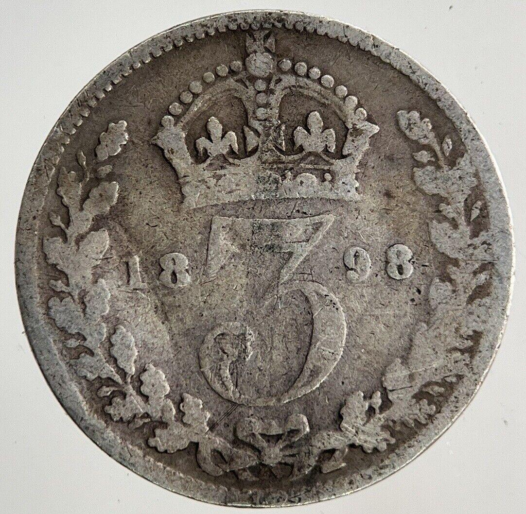 1898 Victoria Threepence Silver Coin | Collectable Grade