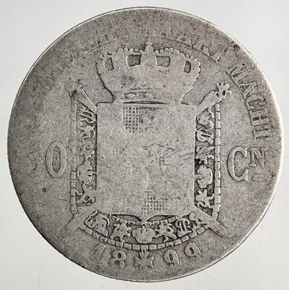 1899 Belgium 50 Centimes Silver Coin | Fair Grade