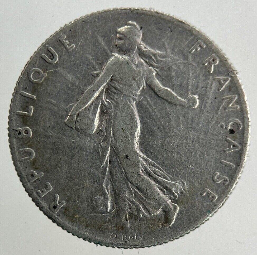 1899 France 50 Centimes Silver Coin | Fine Collectable Grade