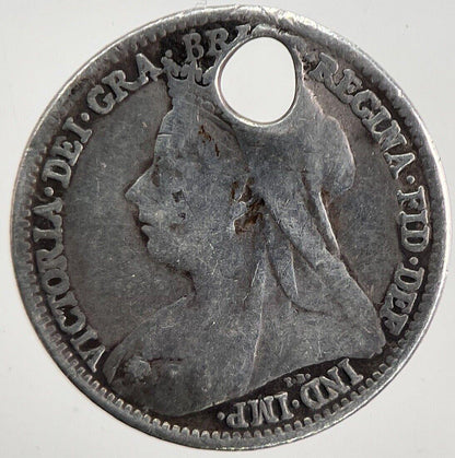 1898 Victoria Threepence Silver Coin | Fine Collectable Grade | a5524