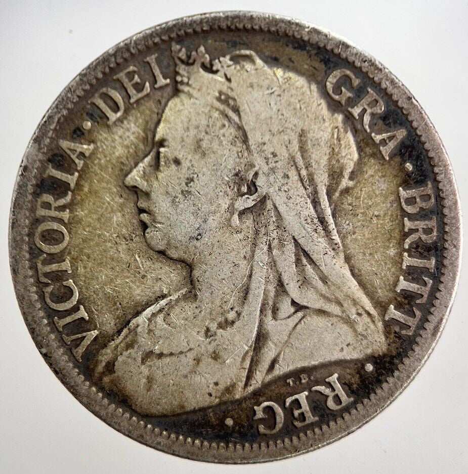 1899 Victoria Half Crown Silver Coin | Collectable Grade | a8148
