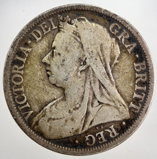 1899 Victoria Half Crown Silver Coin | Collectable Grade | a8148