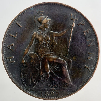 1899 Victoria Half-Penny Coin | Very High Grade