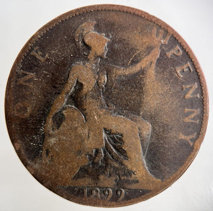 1899 Victoria One Penny Coin | Collectable Grade