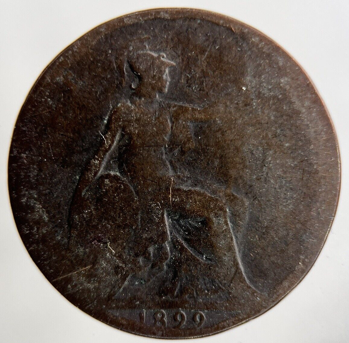 1899 Victoria Half-Penny Coin | Fair Grade