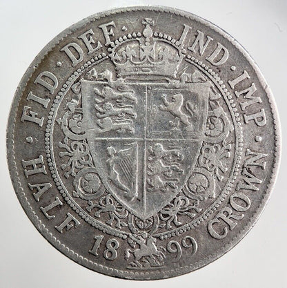 1899 Victoria Half-Crown Silver Coin | Fine Collectable Grade