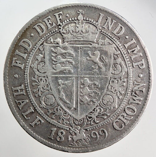 1899 Victoria Half-Crown Silver Coin | Fine Collectable Grade