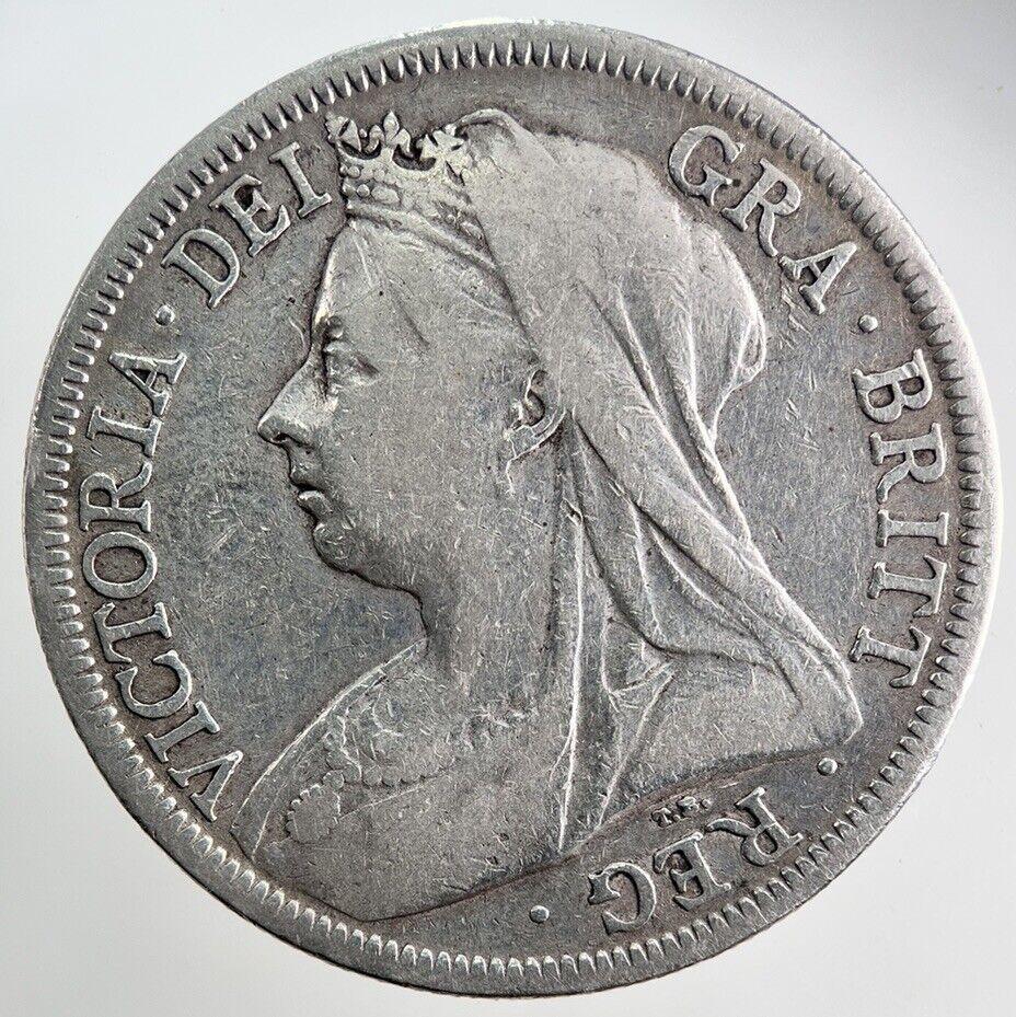 1899 Victoria Half-Crown Silver Coin | Fine Collectable Grade
