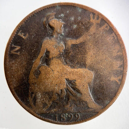 1899 Victoria One Penny Coin | Collectable Grade
