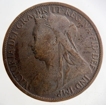 1899 Victoria One Penny Coin | Collectable Grade