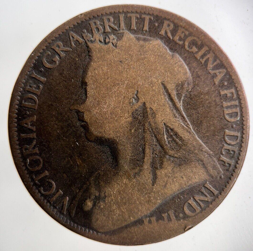 1899 Victoria One Penny Coin | Collectable Grade