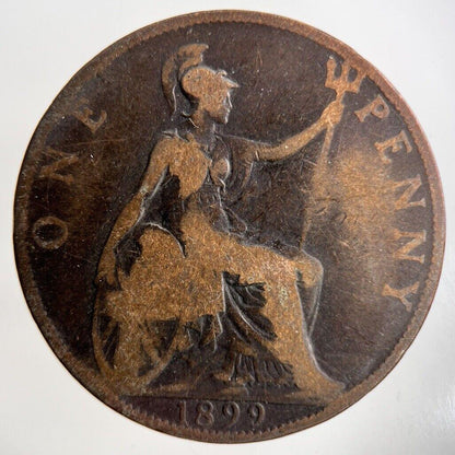 1899 Victoria One Penny Coin | Collectable Grade