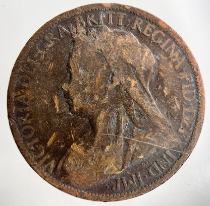 1899 Victoria One Penny Coin | Collectable Grade